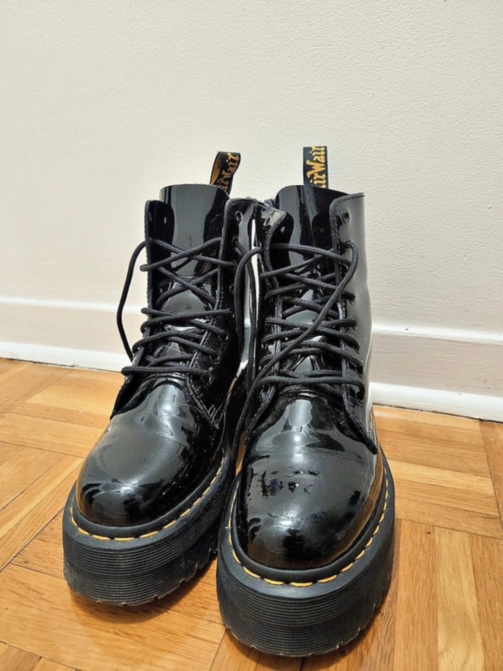 Dr. Martens Jadon Patent Leather Platform Boots